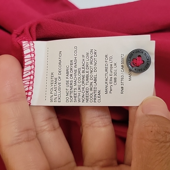 NWT JACK NICKLAUS, SIZE L, Red Shirt - Picture 6 of 11